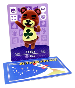 Animal Crossing Nintendo Amiibo - TEDDY #161 - Series 2 Authentic Card - Image 1