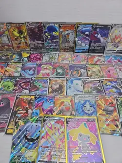 Pokemon Card Lot of 50 English Full Art V, V Max and Ex's - Image 4