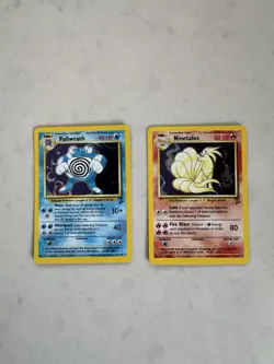 Pokemon Vintage Base Set 2 Holo Card Lot Ninetales Poliwrath Very Nice - Image 1
