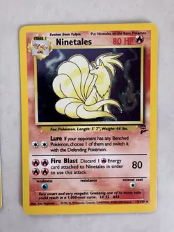 Pokemon Vintage Base Set 2 Holo Card Lot Ninetales Poliwrath Very Nice - Image 2