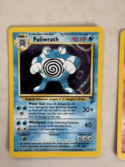 Pokemon Vintage Base Set 2 Holo Card Lot Ninetales Poliwrath Very Nice - Image 3