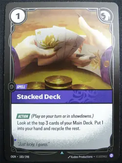 Stacked Deck 183/298 Uncommon Foil - OGN - Riftbound Card #2DT - Image 1