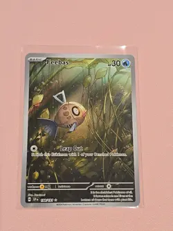 Pokemon Feebas Holo Illustration Rare Card 198/191 Sv08: Surging Sparks - Image 1