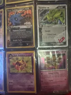 Pokemon 9 Card Lot Holos, Reverse Holo, Rare, Ex, Dark Plus Bonus Cards! - Image 2