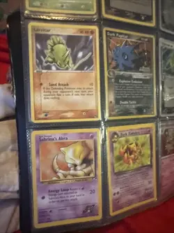 Pokemon 9 Card Lot Holos, Reverse Holo, Rare, Ex, Dark Plus Bonus Cards! - Image 3