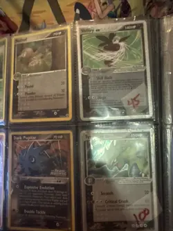 Pokemon 9 Card Lot Holos, Reverse Holo, Rare, Ex, Dark Plus Bonus Cards! - Image 5