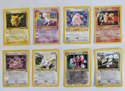 8 VTG Pokemon Black Star Promo Cards Arcanine Cleffa Scizor Pikachu Mew Togepi - Image 1