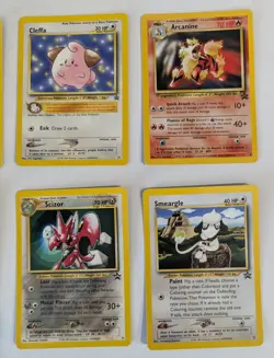 8 VTG Pokemon Black Star Promo Cards Arcanine Cleffa Scizor Pikachu Mew Togepi - Image 3