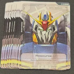 Zeta Gundam Resource Card English C - Common Set of 10x - Image 1
