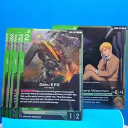 Zaku II FZ / Bernard Wiseman Playset Bundle (GD03 Release) Gundam Card Game - Image 1
