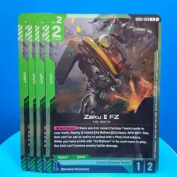 Zaku II FZ / Bernard Wiseman Playset Bundle (GD03 Release) Gundam Card Game - Image 3