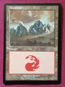 Magic The Gathering EUROLAND MOUNTAIN VESUVIO ITALY card MTG Blue Booster - Image 1