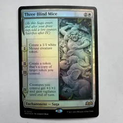 Three Blind Mice 35 NM Foil R Wilds of Eldraine MTG - Image 1
