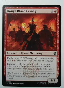 Rough Rhino Cavalry *Common* Magic MtG x1 Avatar: The Last Airbender - Image 1