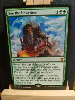 See the Unwritten - Khans of Tarkir - Mythic - NM to LP (see pics) MTG - Image 1