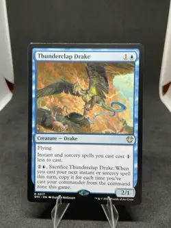 Thunderclap Drake Commander: Outlaws of Thunder Junction Regular MTG #17 - Image 1