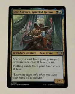 MTG Doc Aurlock, Grizzled Genius - Outlaws Of Thunder Junction LP - Image 1