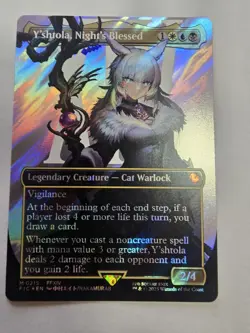 MTG Y'shtola, Night's Blessed #207 Borderless Extended Foil NM Pack Fresh MTG - Image 1