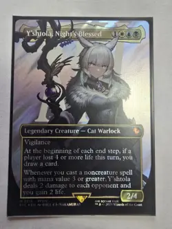 MTG Y'shtola, Night's Blessed #207 Borderless Extended Foil NM Pack Fresh MTG - Image 3