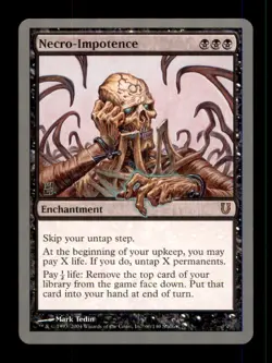 Necro-Impotence LP Light Play Unhinged MTG [12183] - Image 1