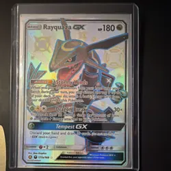 Pokemon Rayquaza GX Full Art Ultra Rare Holo 177A/168 Hidden Fates Promo Card - Image 1