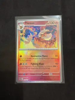 Pokemon TCG - Flareon (Master Ball Pattern) - SV: Prismatic Evolutions (PRE) - Image 1