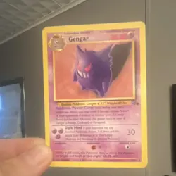 Pokemon Gengar Fossil Holo Rare Card 5/62 1999 Wizards of the Coast - Image 1