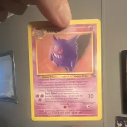 Pokemon Gengar Fossil Holo Rare Card 5/62 1999 Wizards of the Coast - Image 2