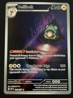 Bellibolt - 201/197 - Pokemon Obsidian Flames Illustration Rare Card NM - Image 1