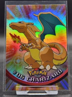Topps Pokemon - Charizard #6 - Topps Series 1 - Rainbow Foil🌈 - Blue Logo - Image 1