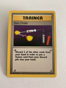 POKEMON TRAINER ITEM FINDER, 74/102 BASE SET 1999 WOTC. RARE. - Image 1