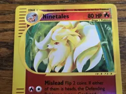 Pokemon Base Set Expedition # 57/165 Reverse Holo NINETALES never played - Image 2