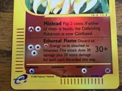 Pokemon Base Set Expedition # 57/165 Reverse Holo NINETALES never played - Image 3