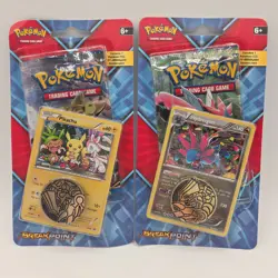 2X Pokemon TCG XY Breakpoint Packs w/ Promo Coin SEALED - Image 1