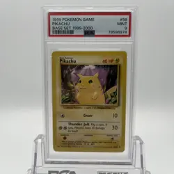 Pokemon Game Base Set 1999-2000 Pikachu 4th print 58/102 PSA 9 Mint - Image 1