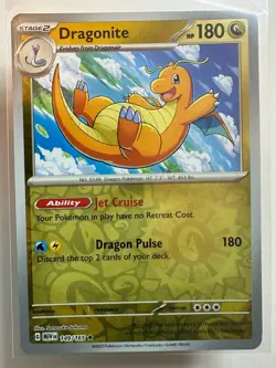 POKEMON 151 ENGLISH REVERSE HOLO DRAGONITE 149/165 MEW EN - Image 1