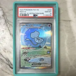 Pokemon Mew ex 232/091 SV: Paldean Fates Special Illustration Rare Holo PSA 10 - Image 1