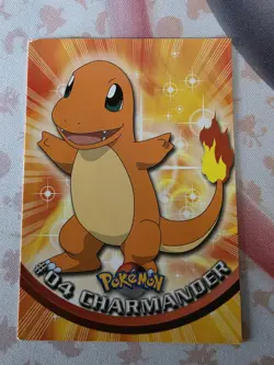 Charmander #04 Topps TV Animation Edition Blue Label Non Holo Pokemon 1999 - Image 1
