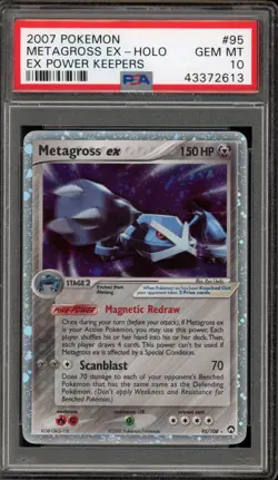 Pokemon Metagross ex EX Power Keepers Holo Ultra Rare #95 PSA 10 Gem Mint - Image 1