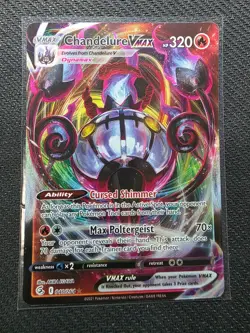 Chandelure VMAX 040/264 NM Full Art Ultra Rare – 2021 TCG Pokemon Fusion Strike - Image 1