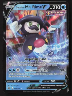 Galarian Mr. Rime V 049/189 - SWSH Astral Radiance - Ultra Rare - Pokemon TCG NM - Image 1