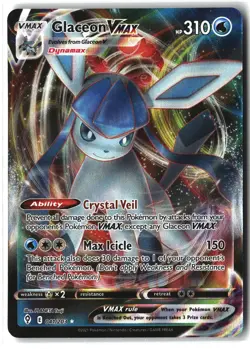 Glaceon VMAX ⭐ 041/203 Holo Rare VMAX Evolving Skies 2021 Pokemon NM - Image 1