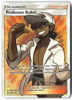 Professor Kukui ⭐ 148/149 Holo Rare Ultra Sun & Moon 2017 Pokemon NM - Image 1