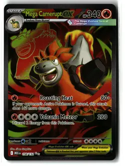 Mega Camerupt ex ⭐ 156/132 Holo Ultra Rare Mega Evolution 2025 Pokemon NM - Image 1