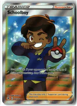 Schoolboy ⭐ 261/264 Holo Rare Ultra Fusion Strike 2021 Pokemon NM - Image 1