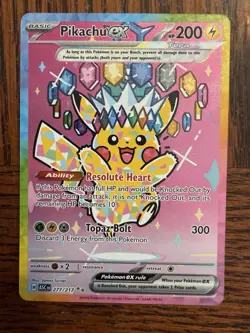 Pokemon TCG Pikachu ex 277/217 Ascended Heroes Special Illustration Rare NM - Image 1