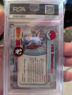 2000 TOPPS CHROME POKEMON T.V. #9 BLASTOISE PSA 10 - Image 2