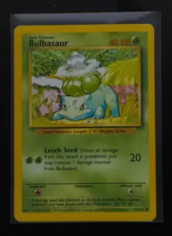 Pokemon Vintage Bulbasaur 44/102 Base Set Wotc - Image 1