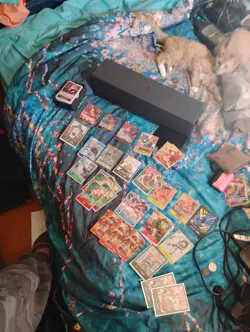 One Piece Card Game Mixed Card Lot Monkey D. Luffy Sanji w/ Deck Box - Image 5