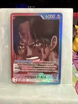 Portgas D. Ace Alt Art One Piece OP13-002 L Carrying on His Will - Image 1